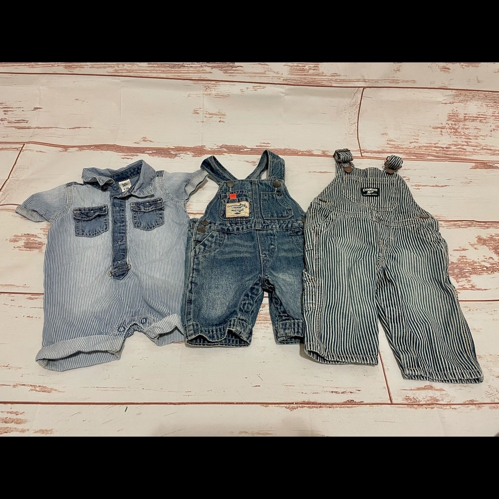 BABY Denim OVERALLS & ROMPER